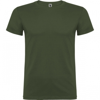 Camiseta de manga corta tubular en tallas de adulto y costuras laterales en tallas de niño
