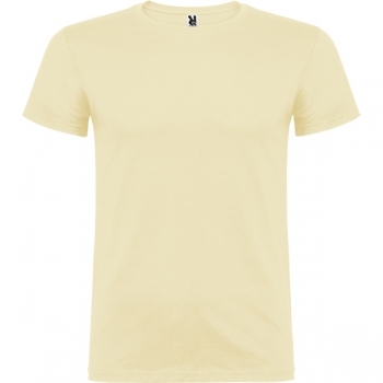 Camiseta de manga corta tubular en tallas de adulto y costuras laterales en tallas de niño