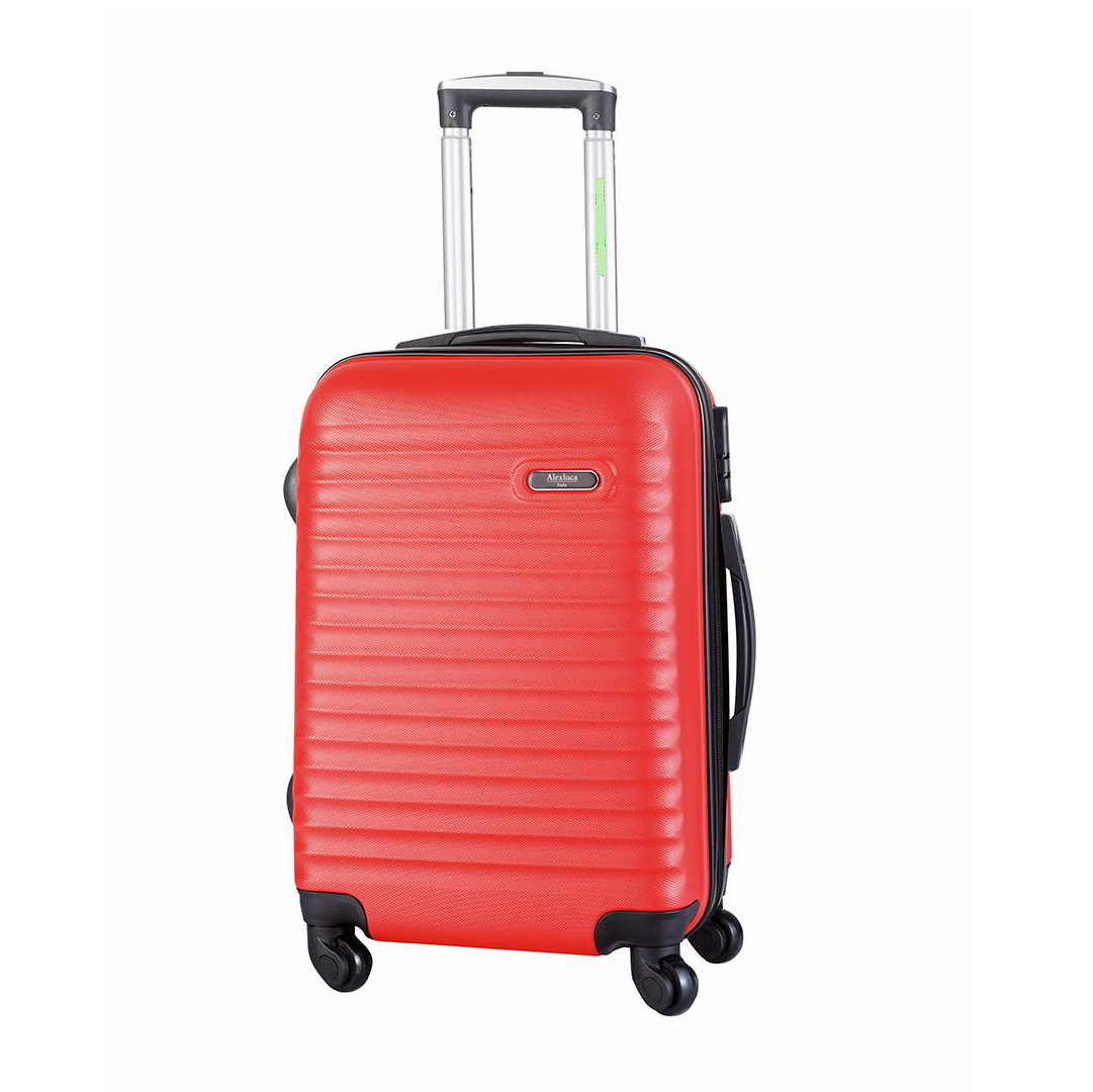 Trolley de ABS rígido con 4 ruedas giratorias compacto