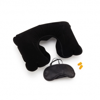 Set de viaje de microfibra y EVA inflable 3 accesorios