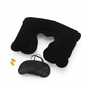 Set de viaje de microfibra y EVA inflable 3 accesorios