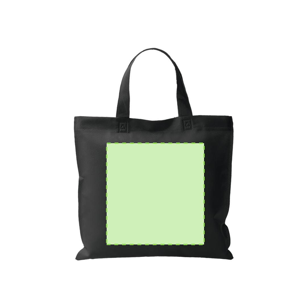 Bolsa de material mixto asas cortas 38×35 cm mano deportiva