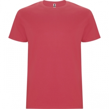 Camiseta de manga corta tubular en tallas de adulto y costuras laterales en tallas de niño