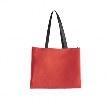 Bolsa de material mixto asas largas 40×32 cm apaisada