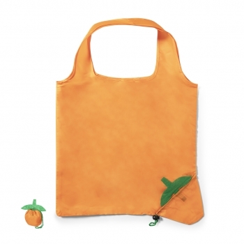 Bolsa plegable de poliéster soft-touch con cordón de cierre