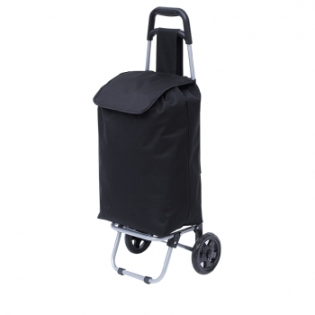 Carro de la compra plegable de poliéster 30×52 cm con ruedas