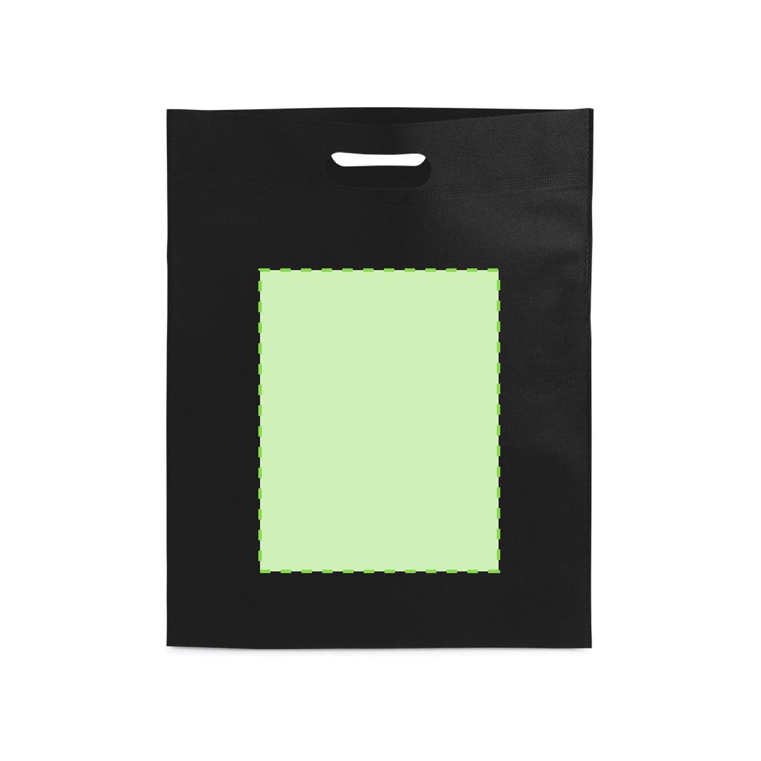 Bolsa de material mixto vertical 34×43 cm con asas largas
