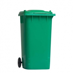Portalápices en forma de contenedor de basura