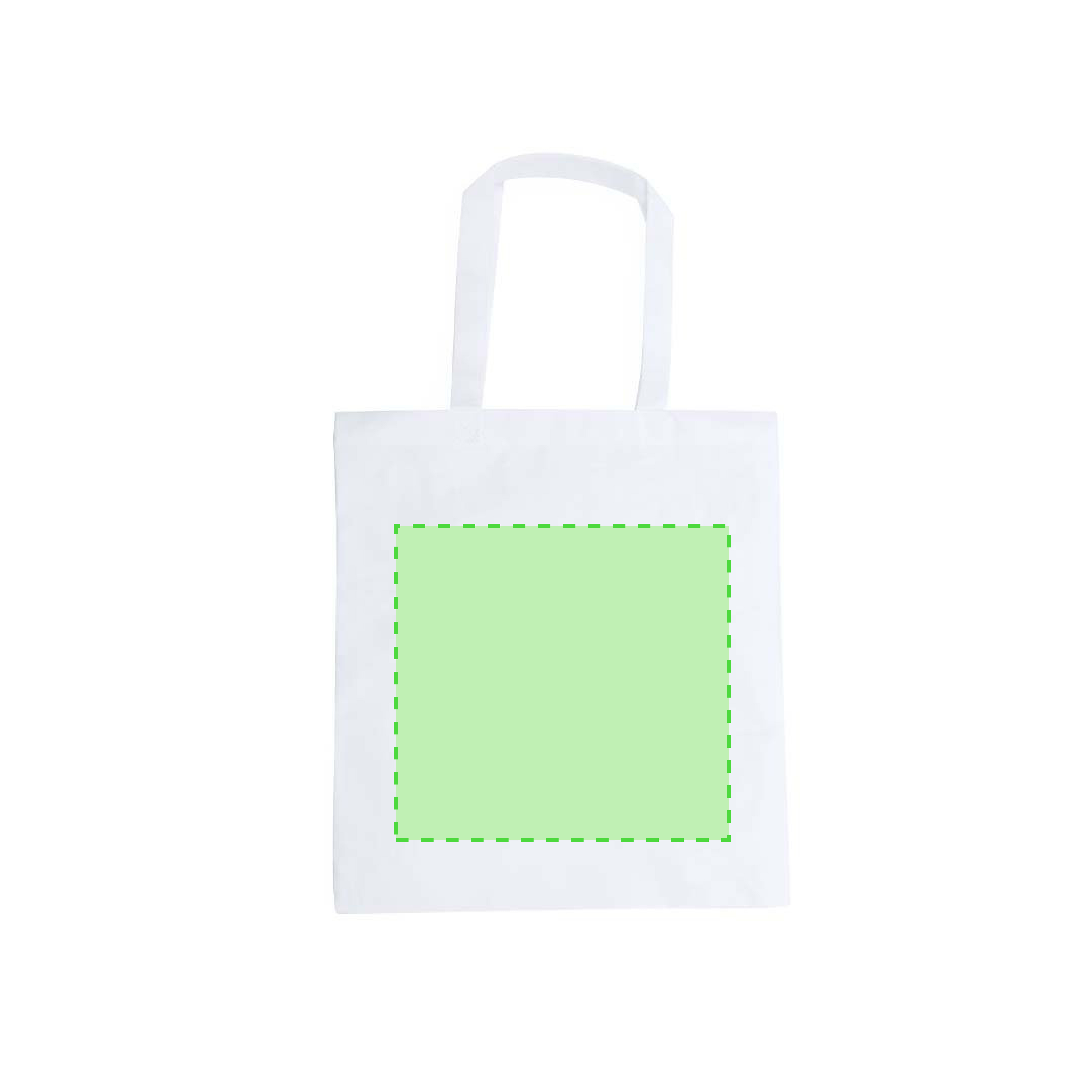 Bolsa de sublimación total asas largas 38×42 cm impresión plena
