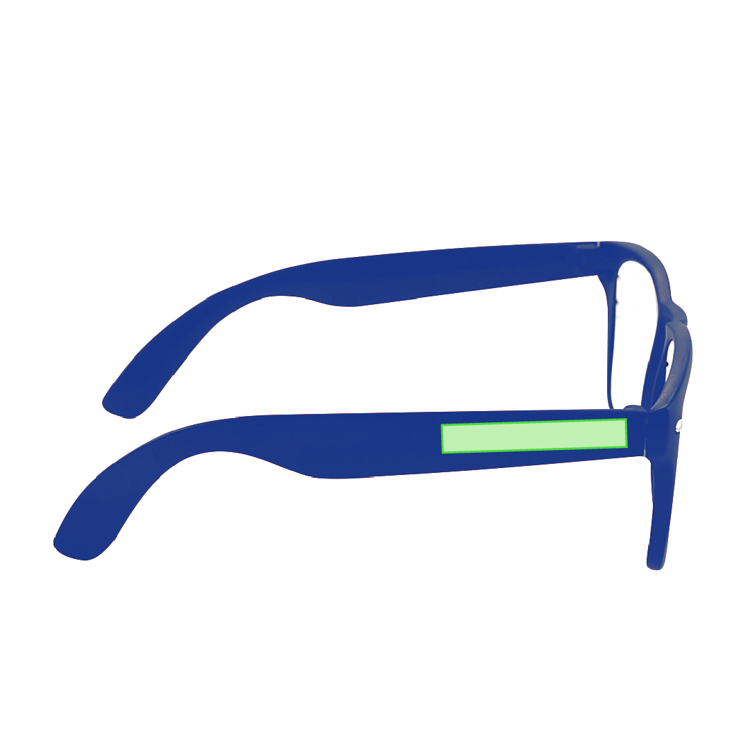 Gafas de fiesta de diseño original especialmente diseñadas para marcaje digital a todo color con lentes perforadas