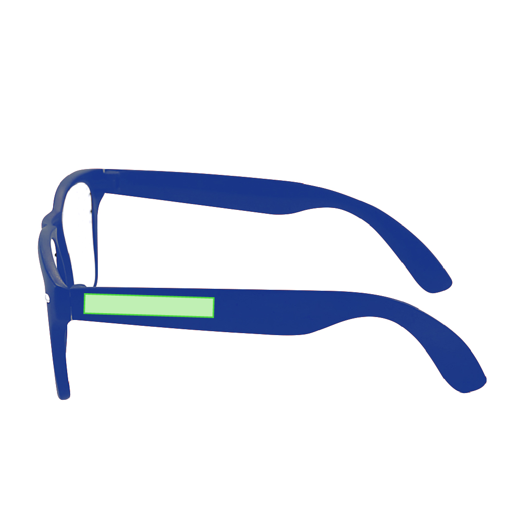 Gafas de fiesta de diseño original especialmente diseñadas para marcaje digital a todo color con lentes perforadas
