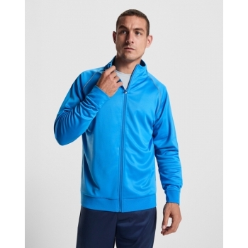 Sudadera deportiva manga ranglán de cuello alto y cremallera frontal - 2