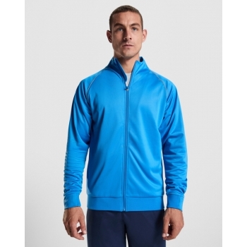 Sudadera deportiva manga ranglán de cuello alto y cremallera frontal - 3
