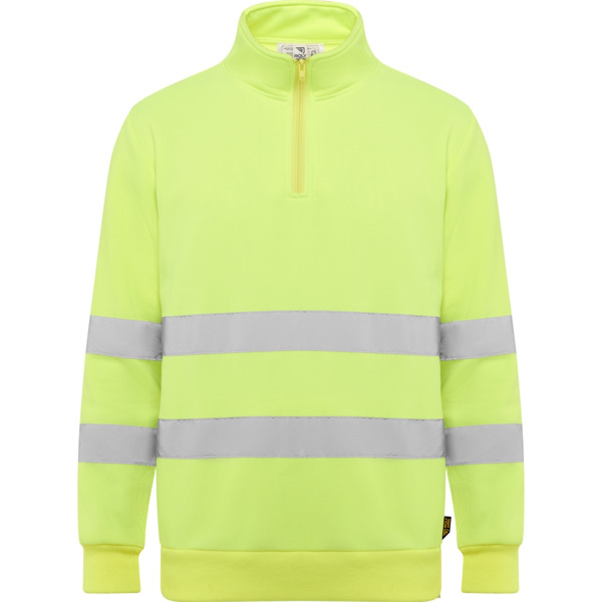 Sudadera media cremallera de alta visibilidad