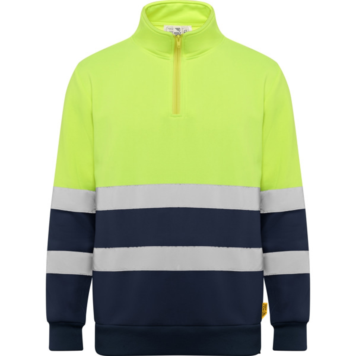 Sudadera media cremallera de alta visibilidad
