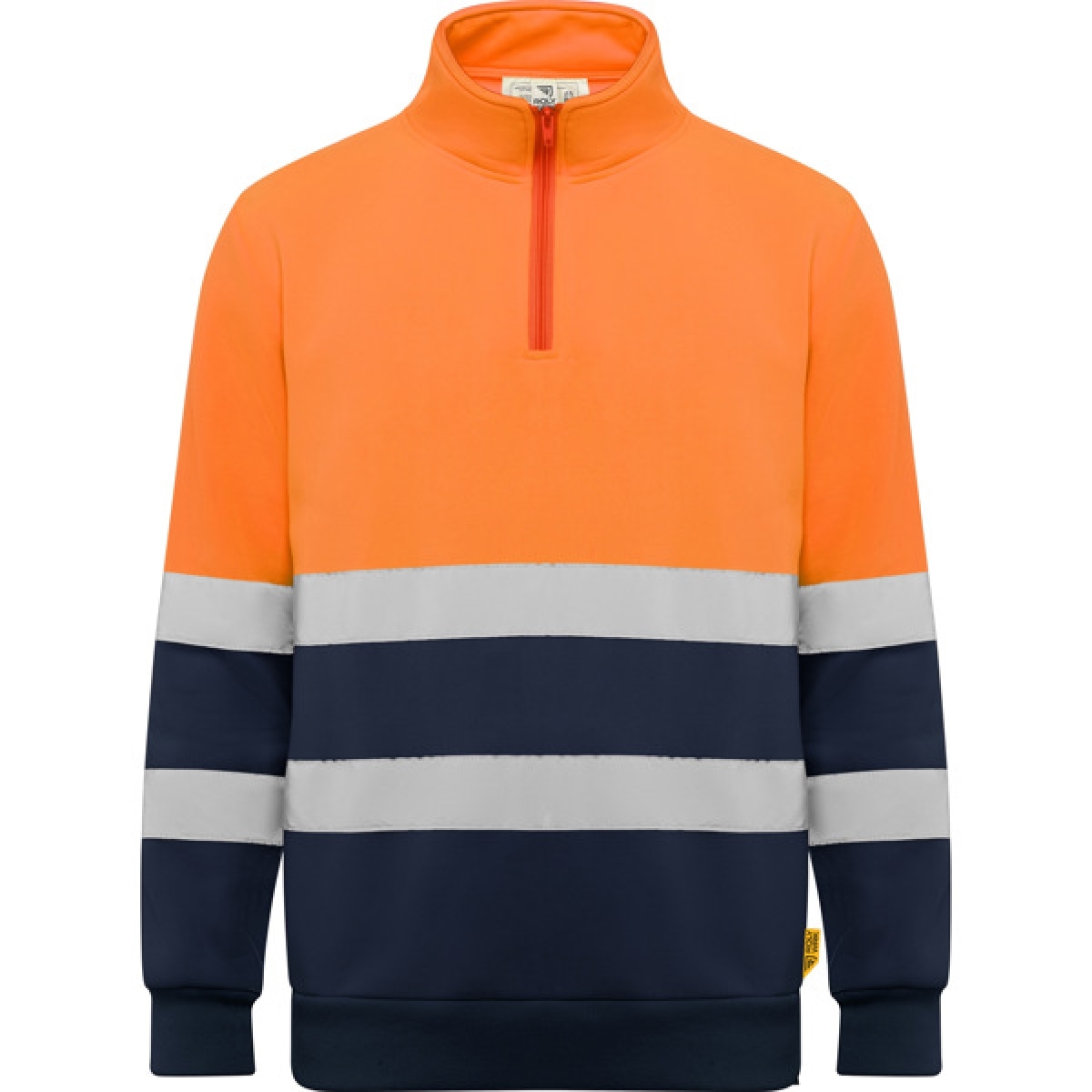 Sudadera media cremallera de alta visibilidad