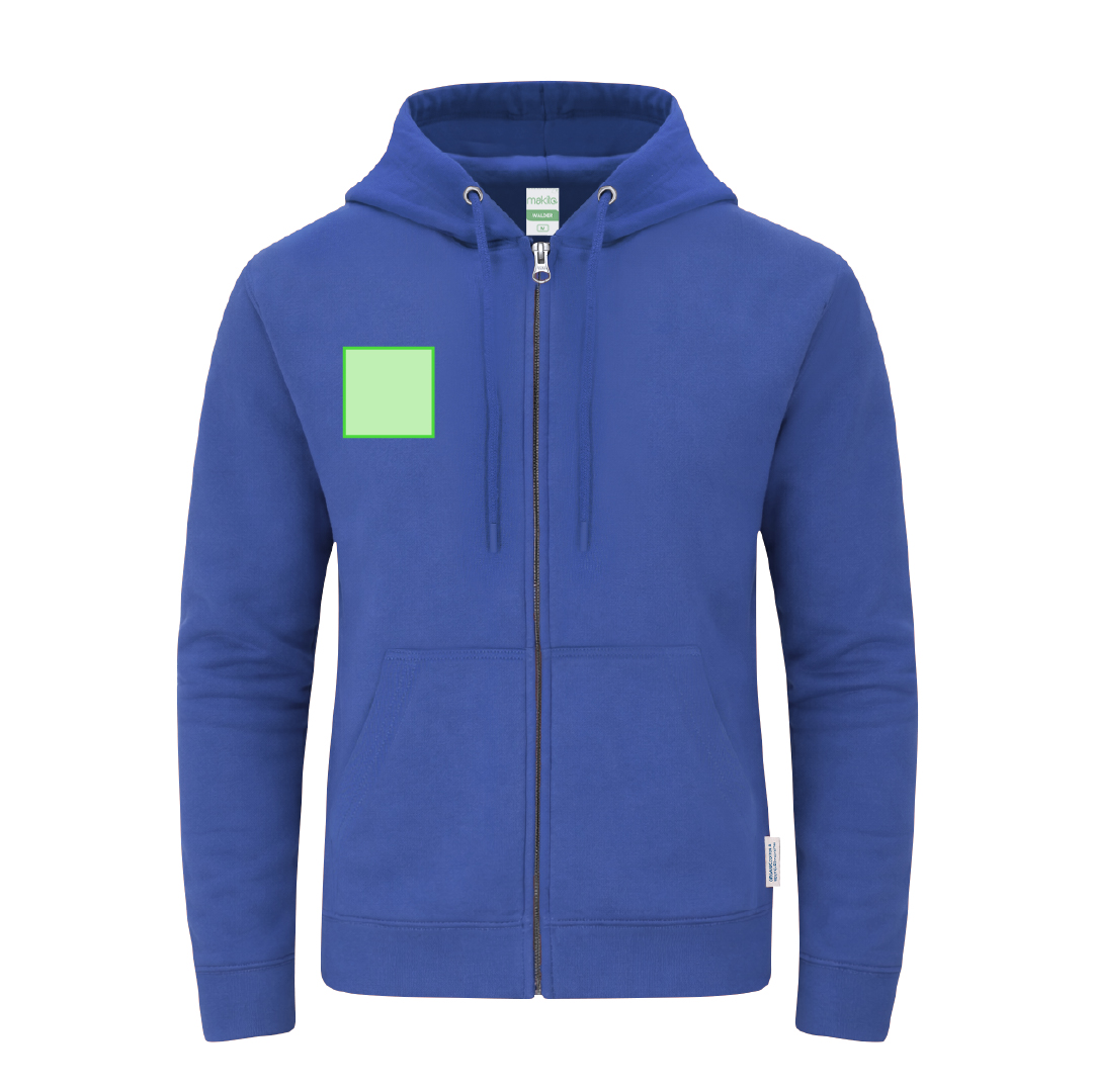 Sudadera micropolar de media cremallera y cuello alto