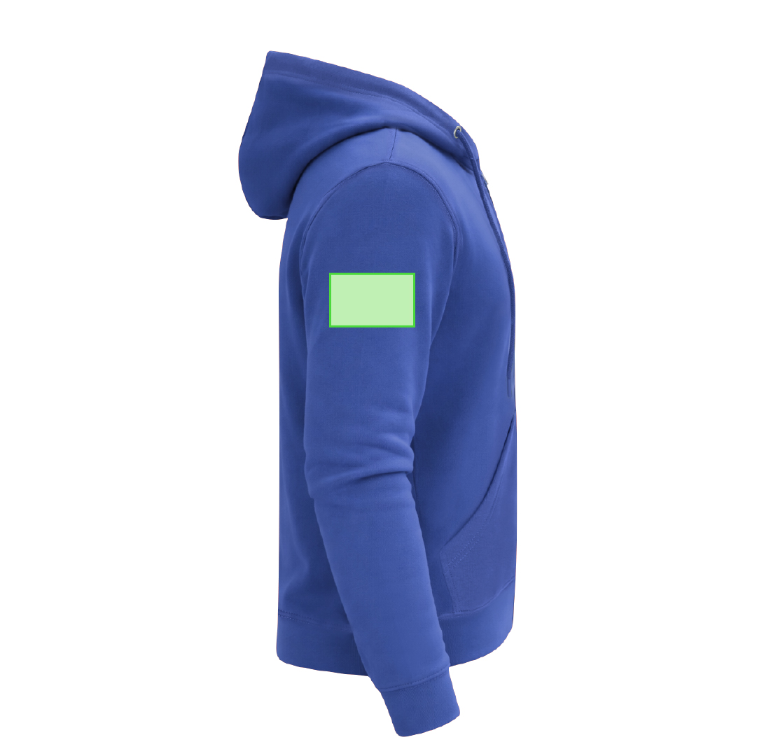 Sudadera micropolar de media cremallera y cuello alto