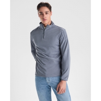 Sudadera micropolar de media cremallera y cuello alto - 3