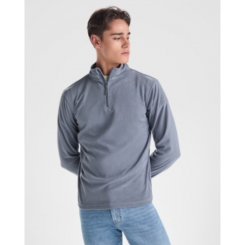 Sudadera micropolar de media cremallera y cuello alto - 2