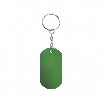 Llavero chapa de aluminio en colores vivos para marcaje láser 2,9×5,4 cm
