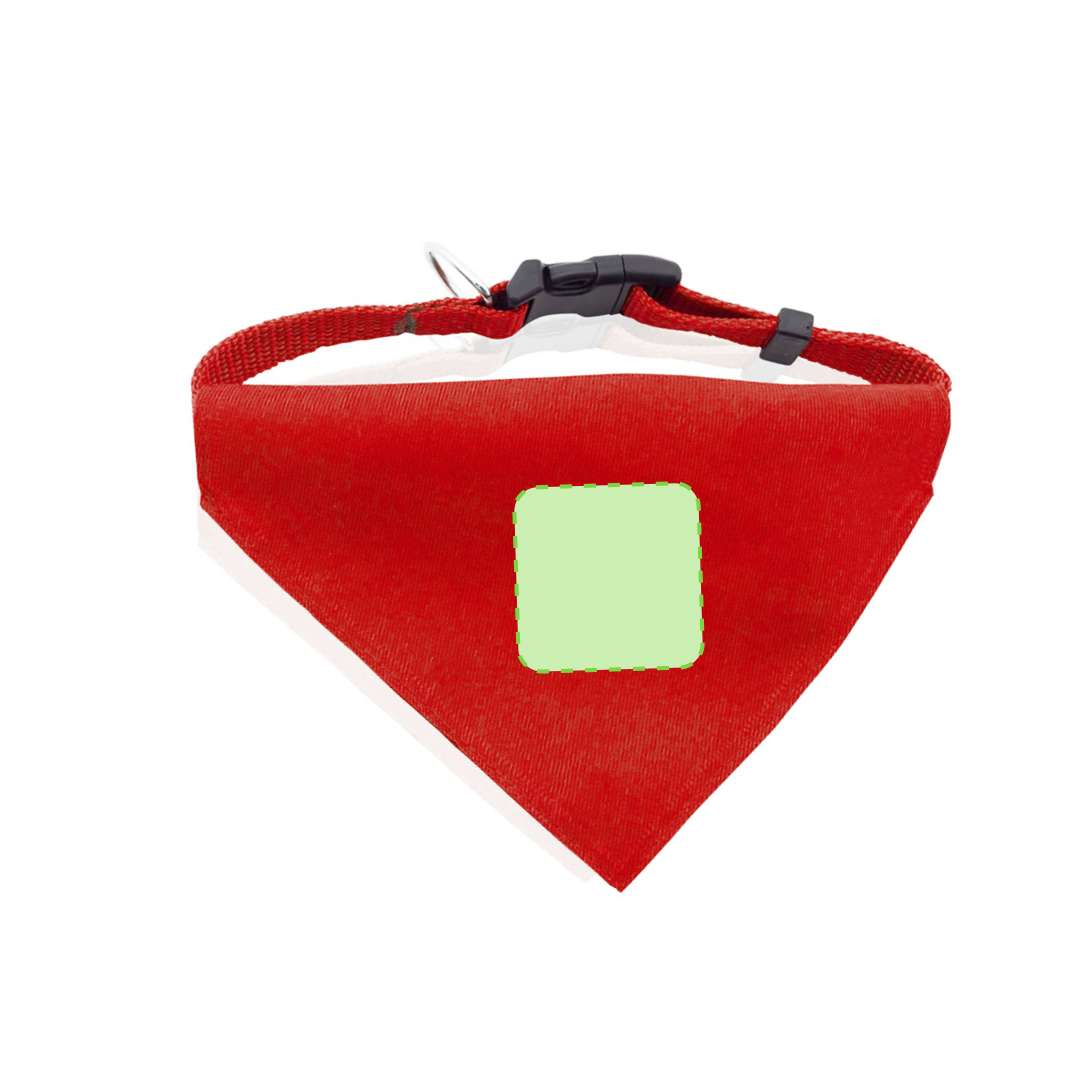 Collar bandana mascotas poliéster ajustable colores vivos cierre seguridad