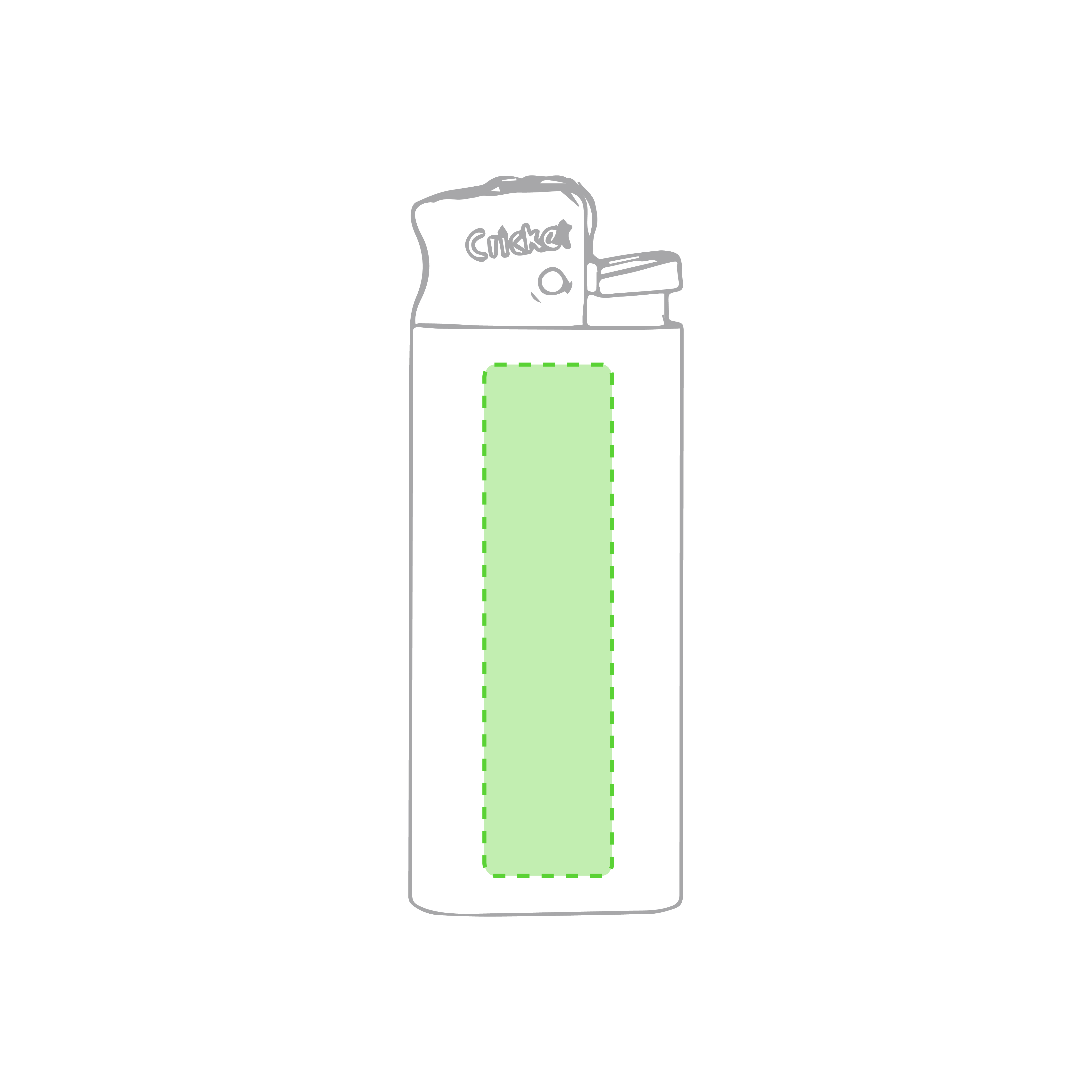 Miniencendedor Cricket clásico a gas de piedra con protección infantil 2,2×5,8 cm
