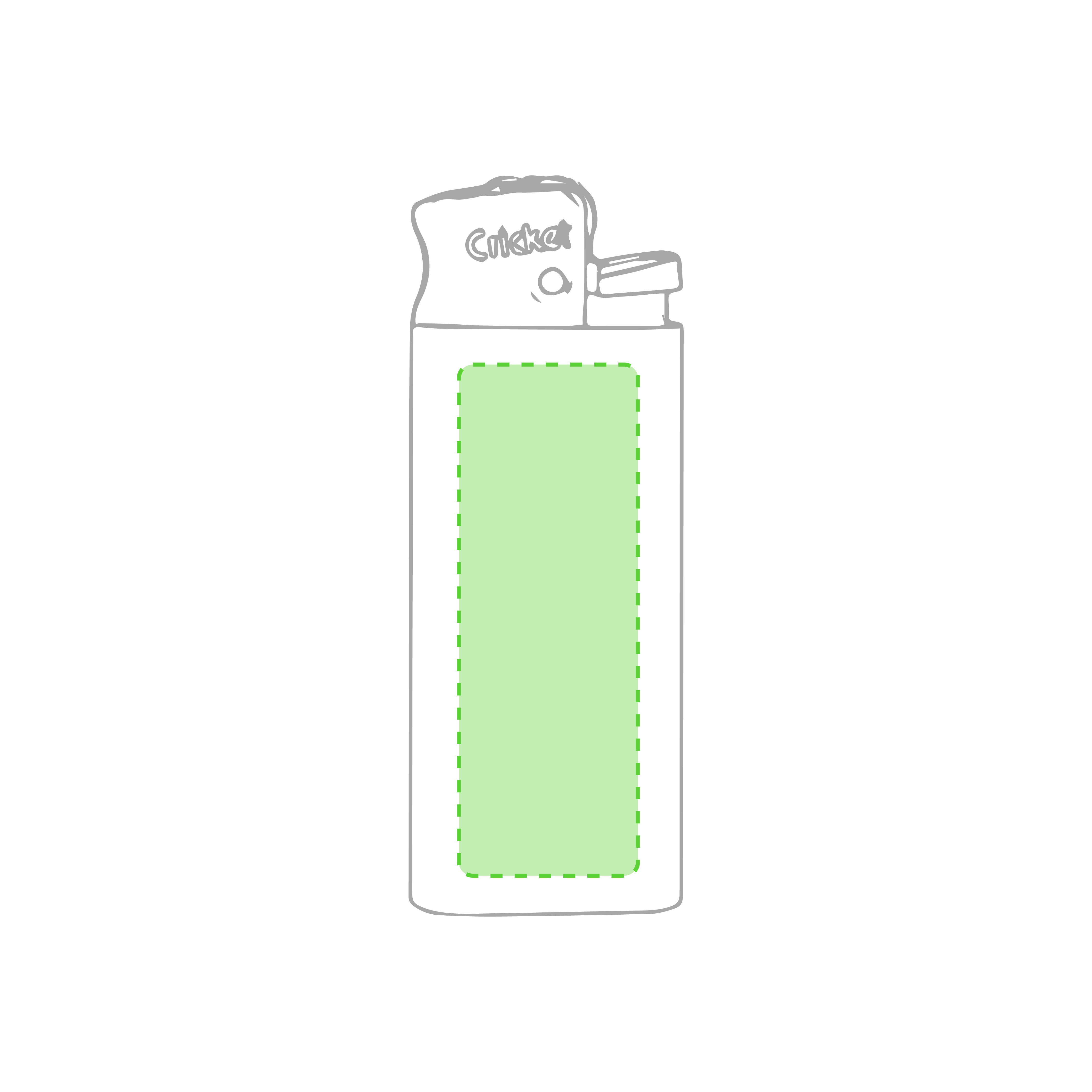 Miniencendedor Cricket clásico a gas de piedra con protección infantil 2,2×5,8 cm