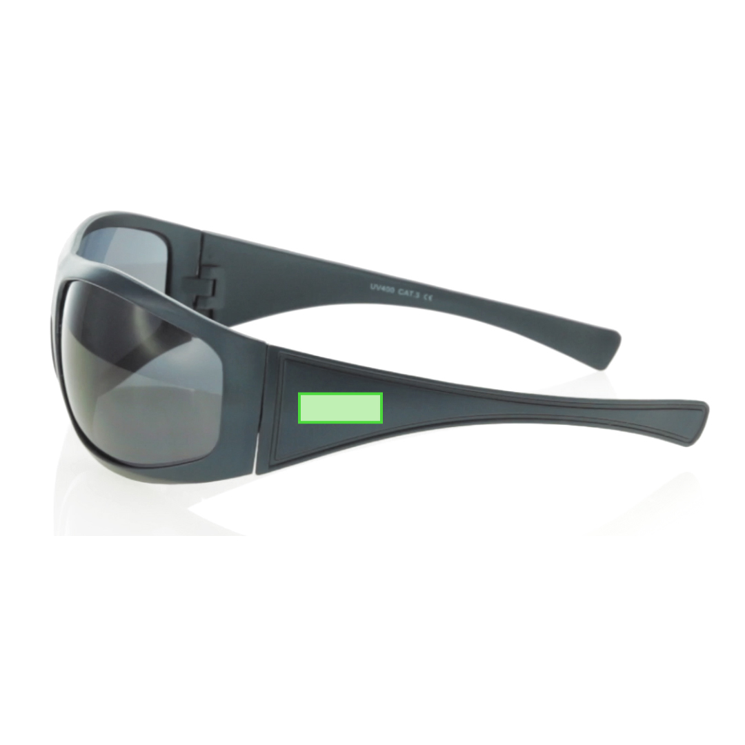 Gafas de sol de diseño deportivo UV400 en pasta de variados colores — perfil robusto y activo