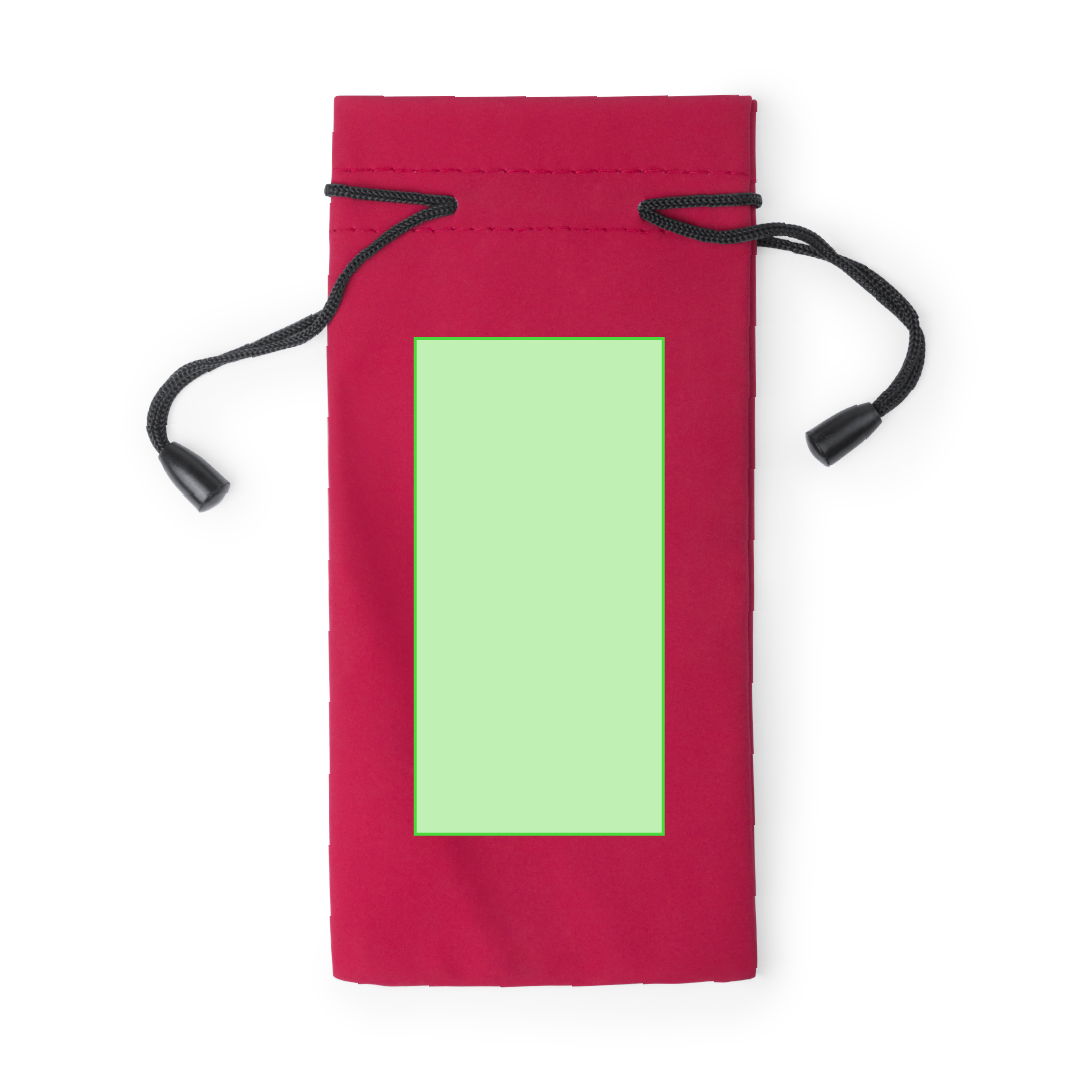 Funda para gafas de sol en suave PU con cordones de autocierre en amplia gama de colores — 9x18 cm