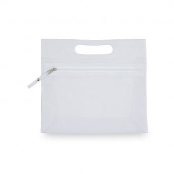 Neceser de PVC transparente impermeable con cremallera visible