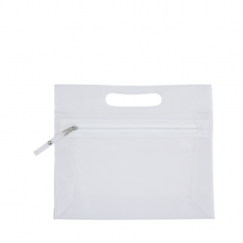 Neceser de PVC transparente impermeable con cremallera visible