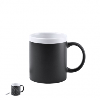 Taza de cerámica con doble pared aislante 350 ml