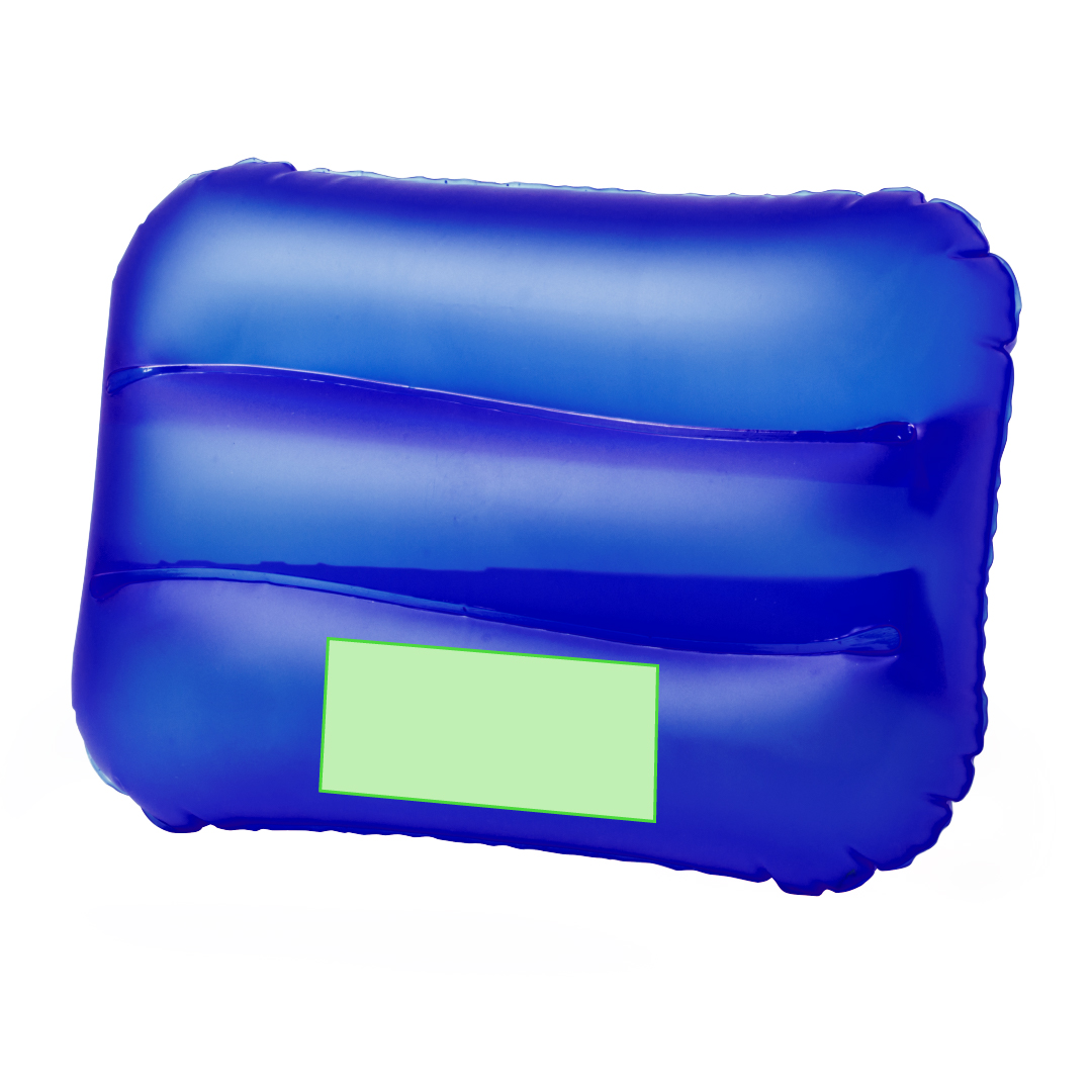 Almohadilla inflable de PVC en variada gama de vivos colores — 28,5x7 cm desinflada