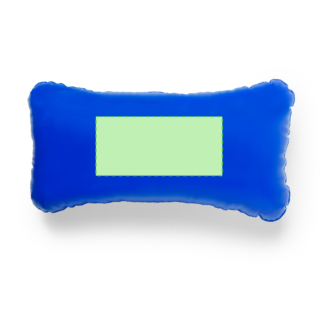 Almohadilla inflable de PVC en vivos colores — 30x7 cm desinflada