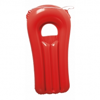 Colchoneta inflable de PVC con ventana transparente y cordón de transporte en vivos colores — 31x68 cm