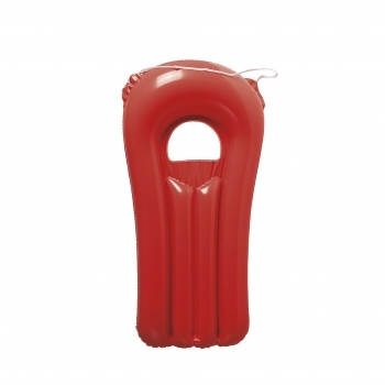 Colchoneta inflable de PVC con ventana transparente y cordón de transporte en vivos colores — 31x68 cm