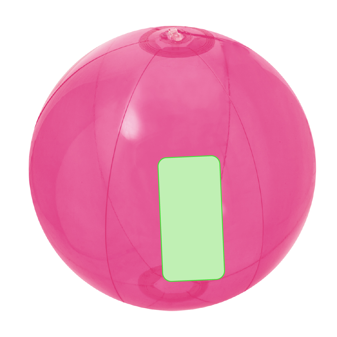 Balón inflable de PVC en acabado transparente en variada gama de alegres colores