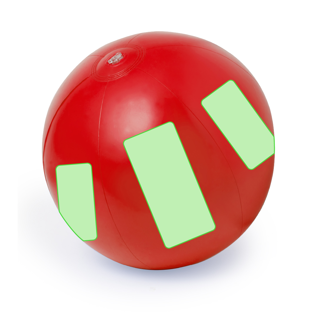 Balón inflable de PVC en vivos colores con diseños monocolor y bicolor — Spain Line
