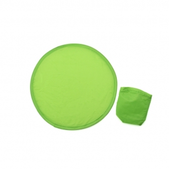 Frisbee plegable de poliéster en colores con funda individual a juego