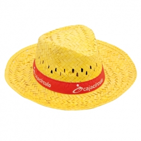 Sombrero de paja de color