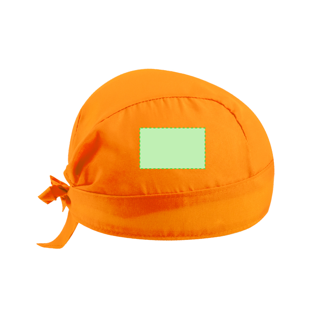 Bandana de algodón y poliéster en colores vivos con cintas de ajuste