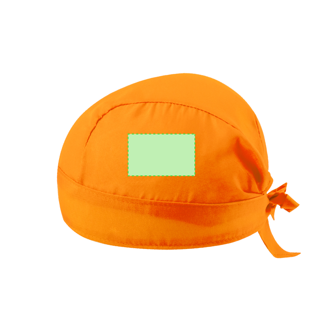 Bandana de algodón y poliéster en colores vivos con cintas de ajuste