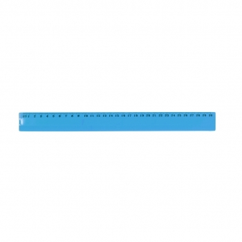 Regla de cuerpo flexible 30 cm con cuerpo transparente colores vivos