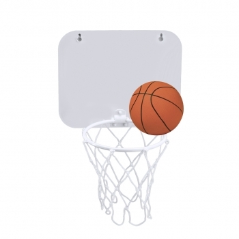 Canasta de PVC con tablero colores y pelota minibasket incluida ventosas