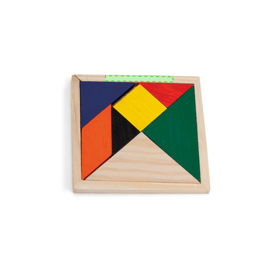 Puzzle de madera 7 piezas multicolor ingenio habilidad niños pequeños