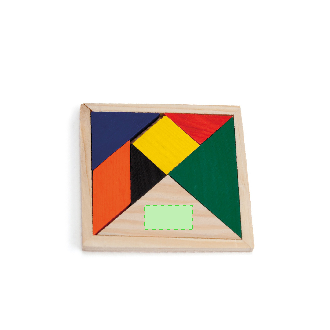 Puzzle de madera 7 piezas multicolor ingenio habilidad niños pequeños