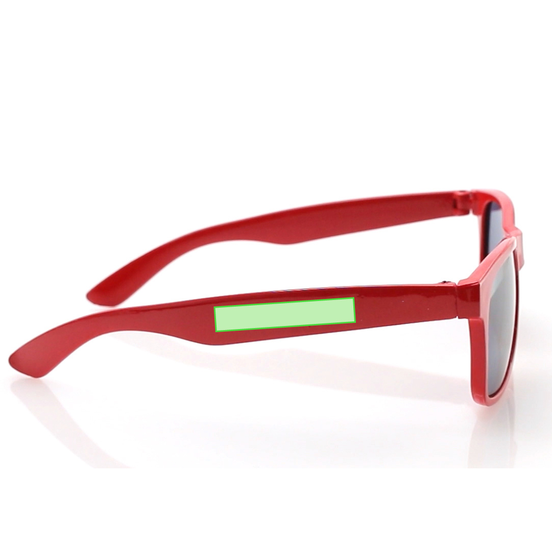 Gafas sol niño protección UV400 diseño clásico montura colores lentes negras