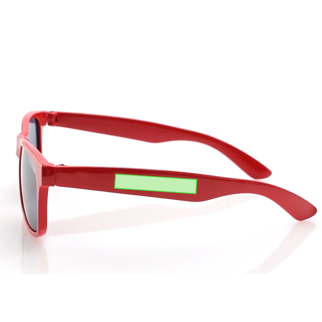 Gafas sol niño protección UV400 diseño clásico montura colores lentes negras