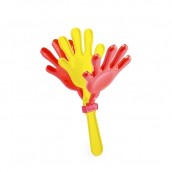 Mano de animación/aplaudidor de divertido diseño en variada gama de vivos colores
